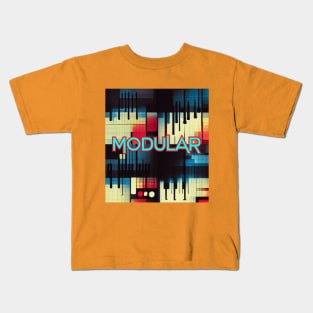 Retro Vintage Modular Music Kids T-Shirt